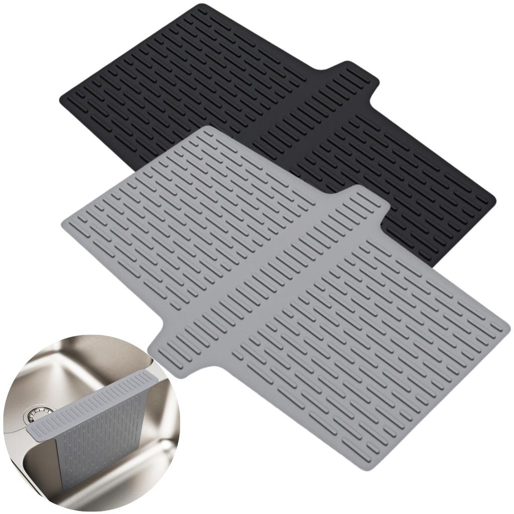 Kitchen Sink Protector Mat Silicone Divider for Double Sink Scratch Resistance