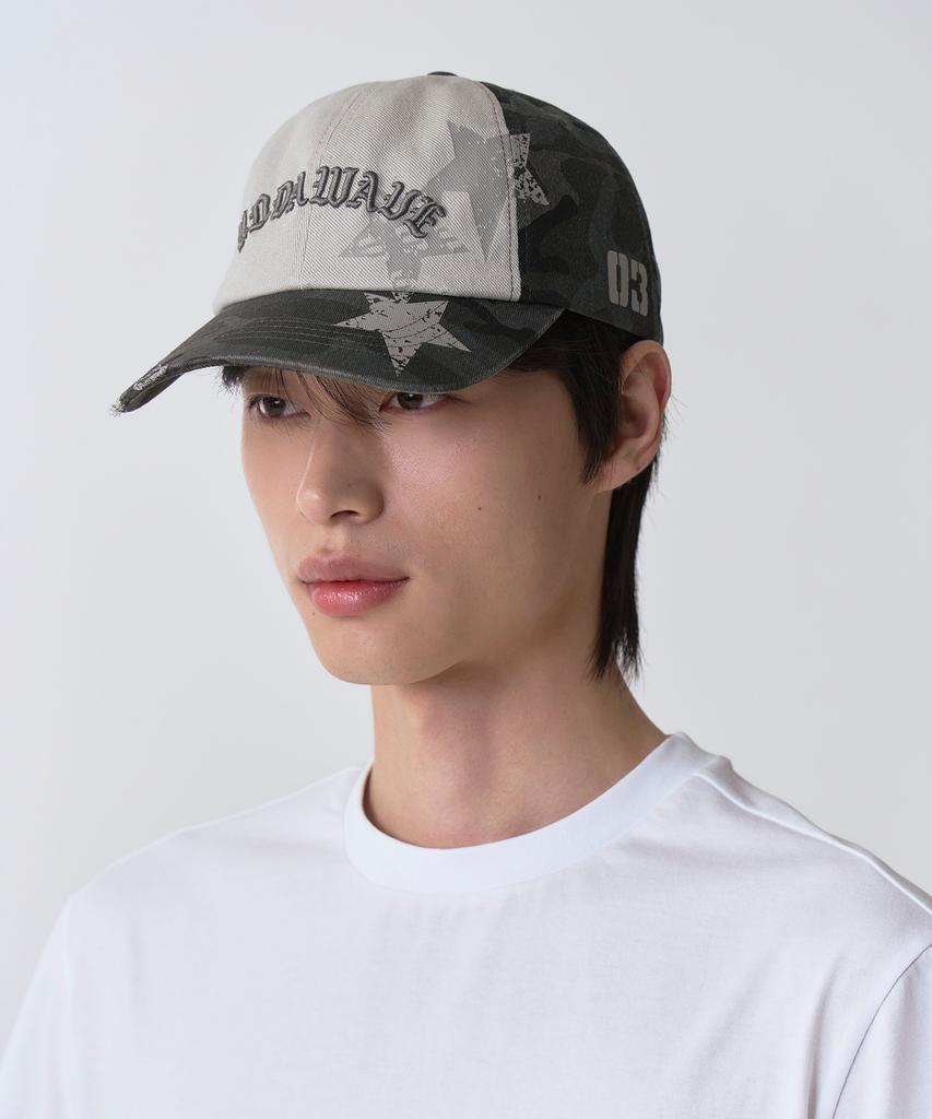 Ondaweibeu Uw 3 Stars Logo Ball Cap (Beige)