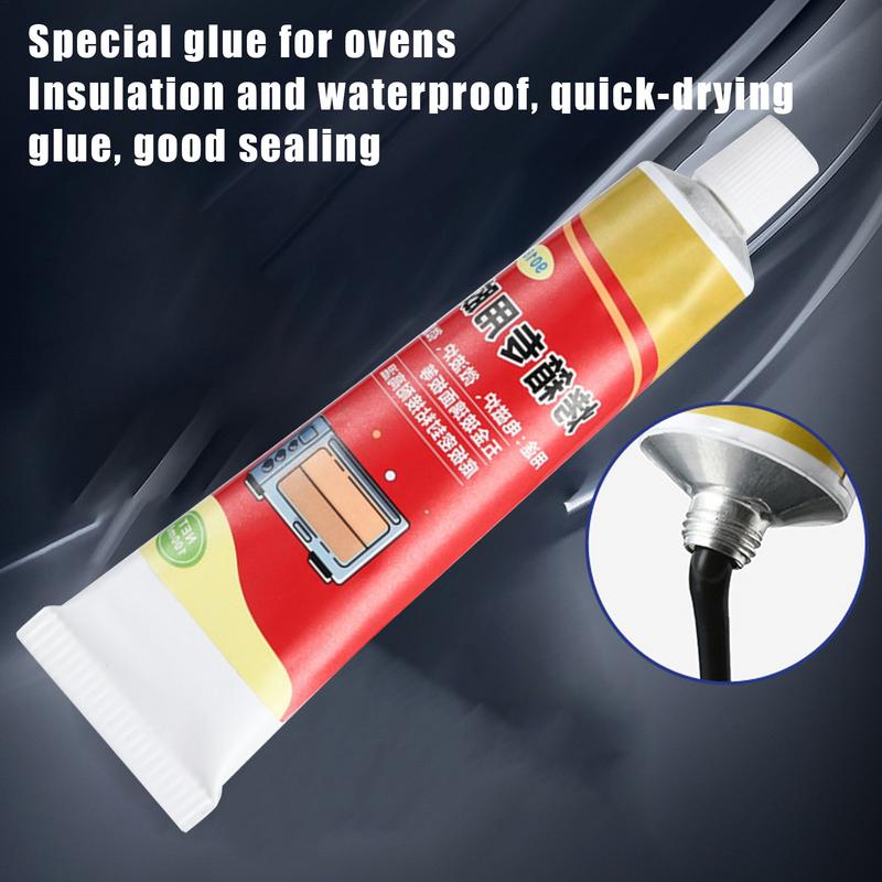 Oven Glue High Temperature Sealant Adhesive For Microwave Quick Drying Safe Microwave Adhesive Oven Panel Sealant Leak-Proof