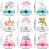 9pcs Rainbow Unicorn Honeycomb Balls Party Table Decorations Paper Fan Set Birthday Party Baby Shower Decor Desktop Supplies