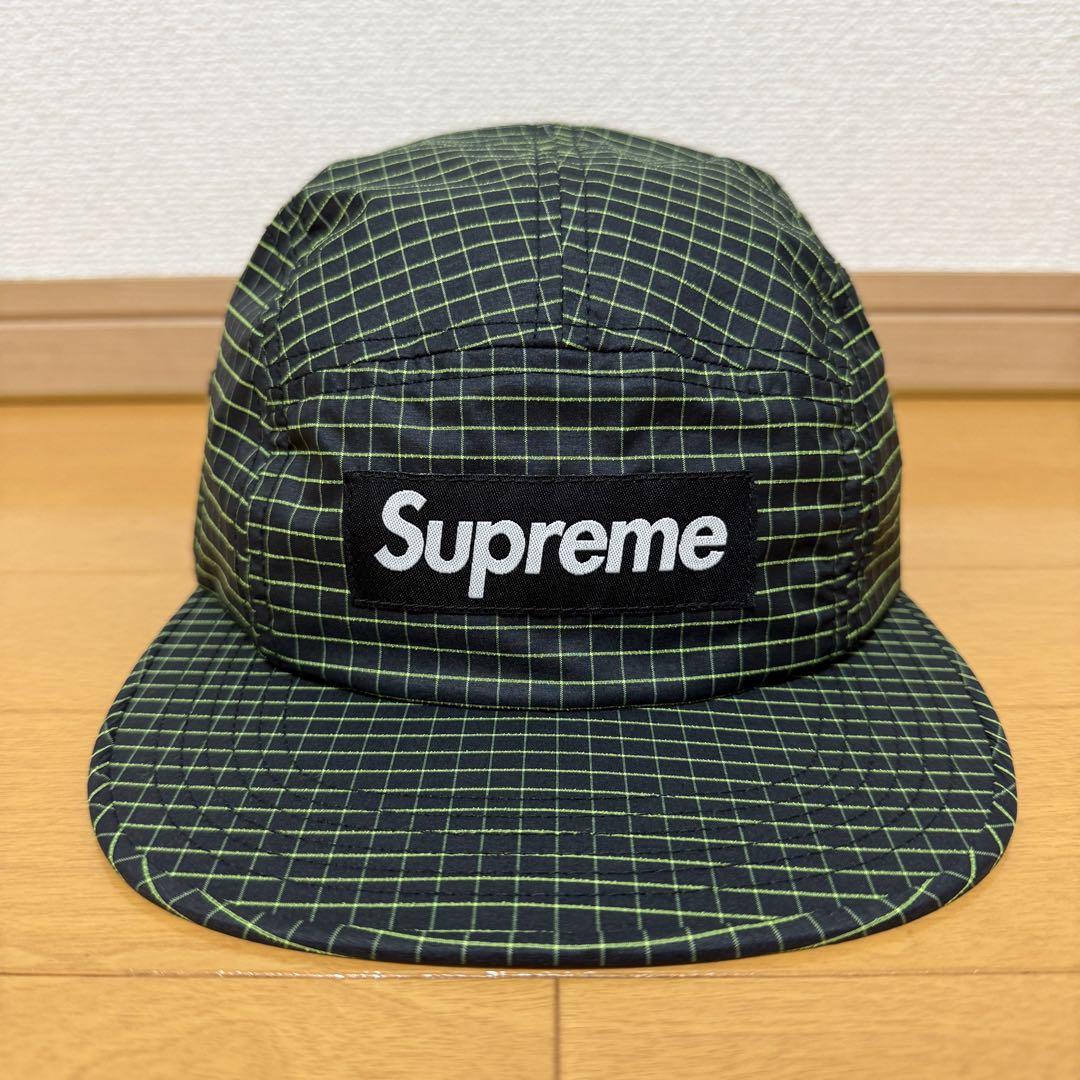 

[USED] Supreme 2-Tone Ripstop Camp Cap Black 16ss