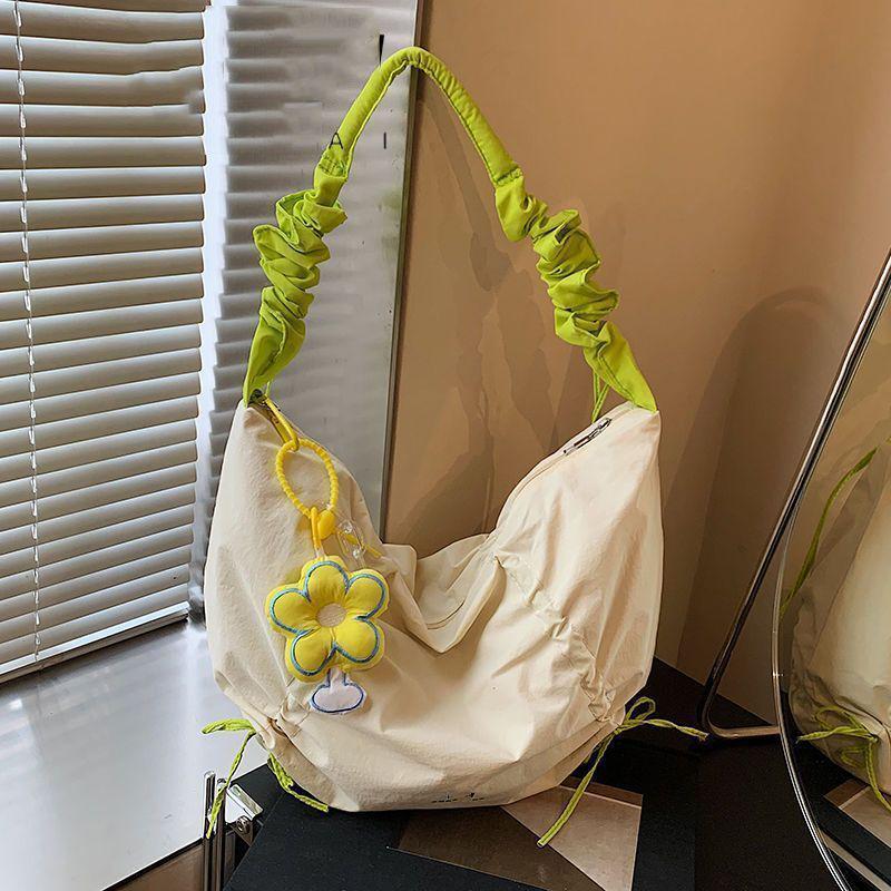 

Женская холщовая сумка кроссбоди большой вместимости 2025 - Универсальный, повседневный плиссированный дизайн для весны/лета Large Capacity Bag