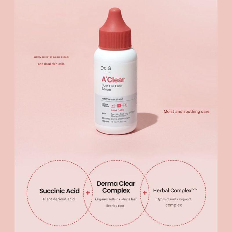 Dr.G A’Clear Spot For Face Serum – 45 ml (Targeted Acne & Blemish Treatment)