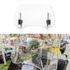 Universal Motorcycle Windshield Extension Adjustable Spoiler Clamp On Windscreen Deflector Wind Protection For Most Motorcycle M