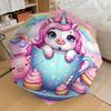 1PC unicorn cupcake Automatic Open/Close Umbrella with Windproof, 8-Rib Sturdy Canopy, Durable Ribs, Fashionable Design, Outdoor Accessory, Fun Prin,