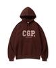 Brushed Cgp Arch Logo Hoodie_Burgundy