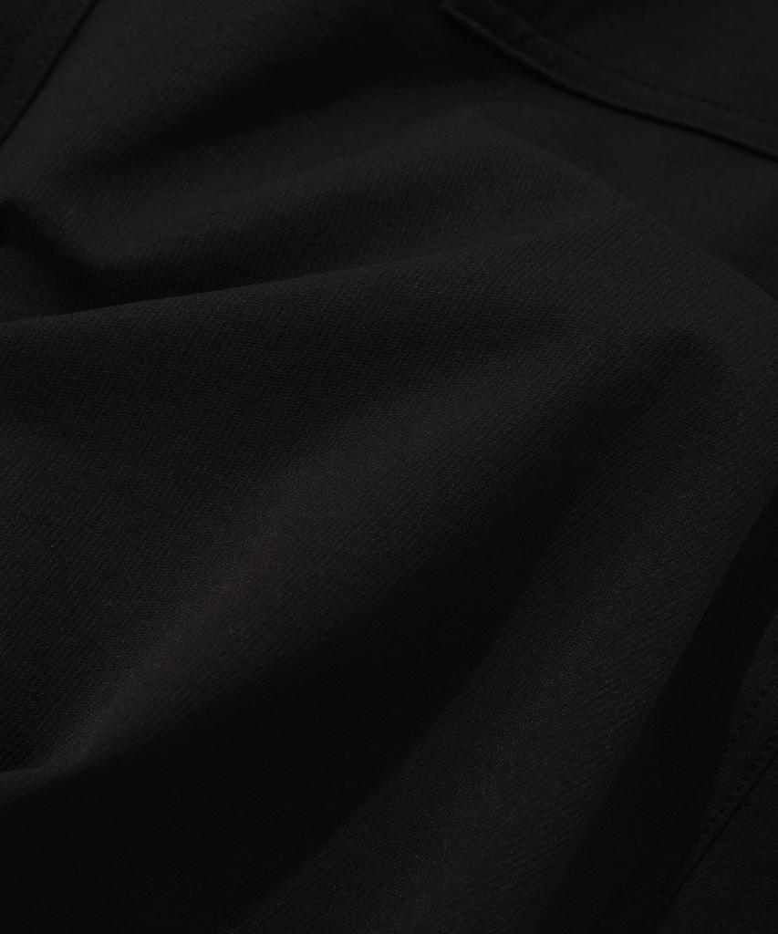 COVERNAT Fleece-Lined Cargo Wide Pants Black