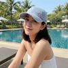 Sunscreen Frayed Denim Baseball Cap Sunshade Distressed Blue Casquette Daily