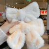 Autumn and  Winter Enlarged Plush Bow Girl's Hair Clip for Women's Fashion Soft  Warm High Grade Sweet Elegant Hairs Accessories