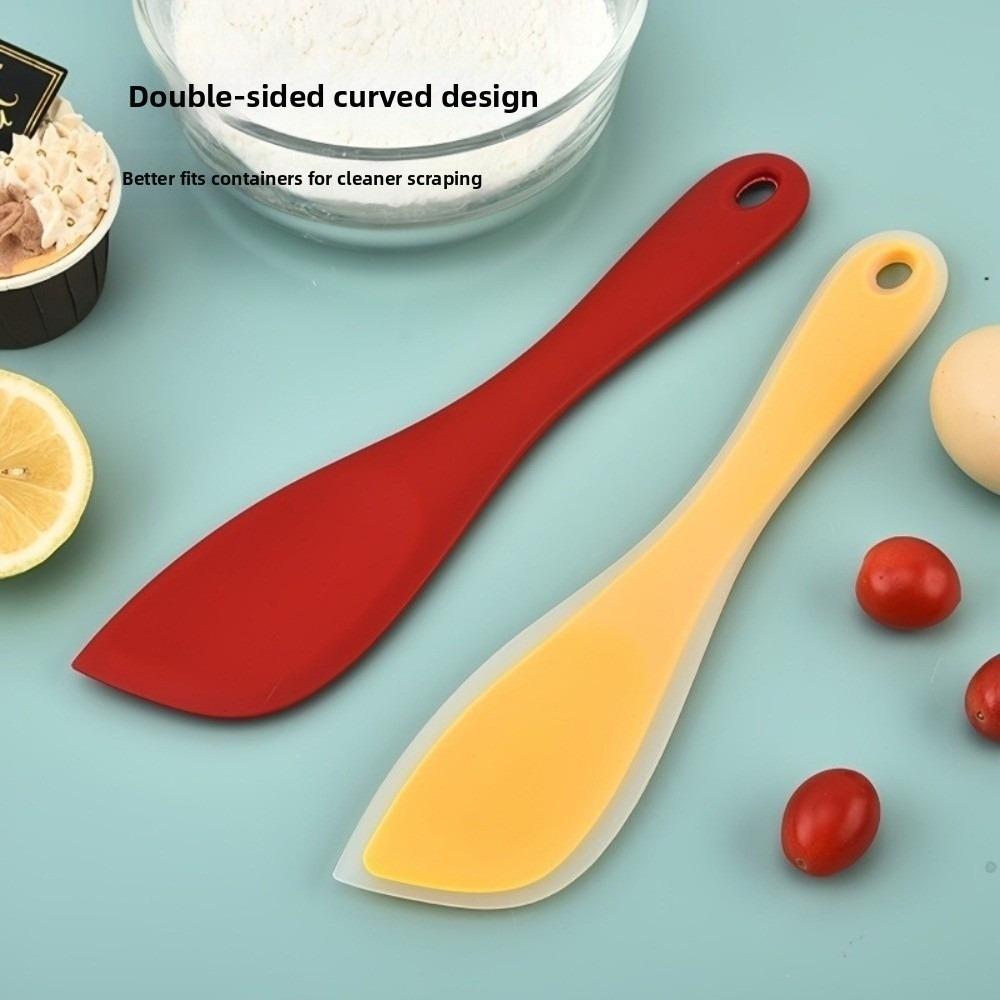 Non Stick Silicone Spatula Food Grade Heat Resistant Cream Butter Scraper Easy To Clean Baking Tool Cake Spatula Stirring