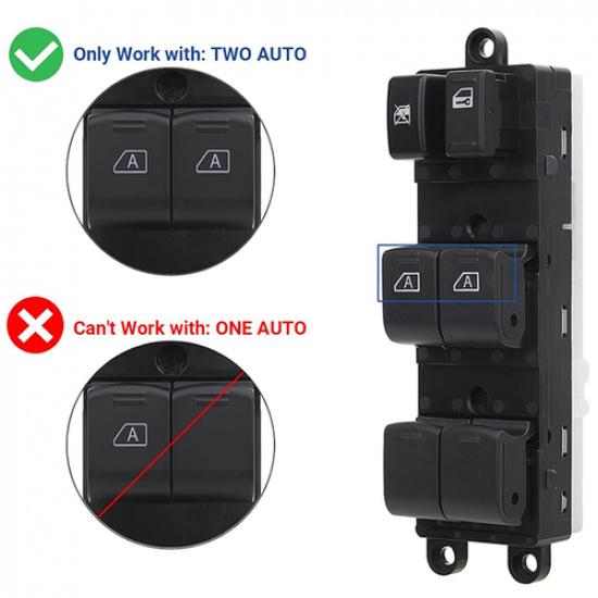 Master Window Switch Control For 03-14 Nissan Armada Maxima/Infiniti 25401-ZT10A