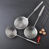 Spider Strainer with Hole Ergonomic Handle Multifunction Strainer Ladle for Potato Chips Draining Vegetable Fruits Baking