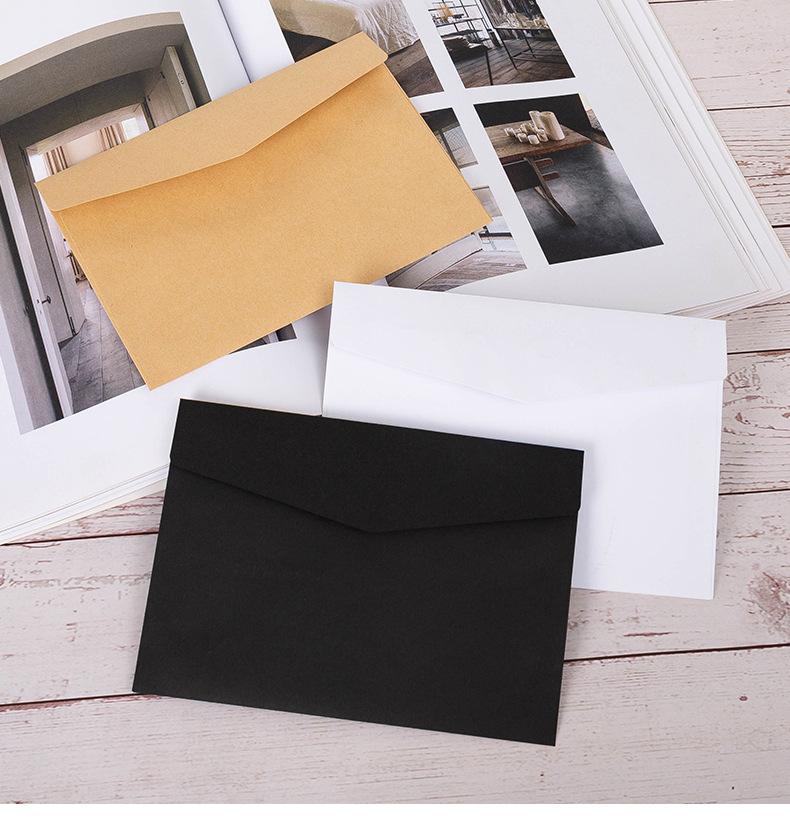 20 st/paket B6 Kuvert Inbjudningskort Kreativt Företags Tomt Kraftpapper Kuvert Premium Hållbar Kvalitet