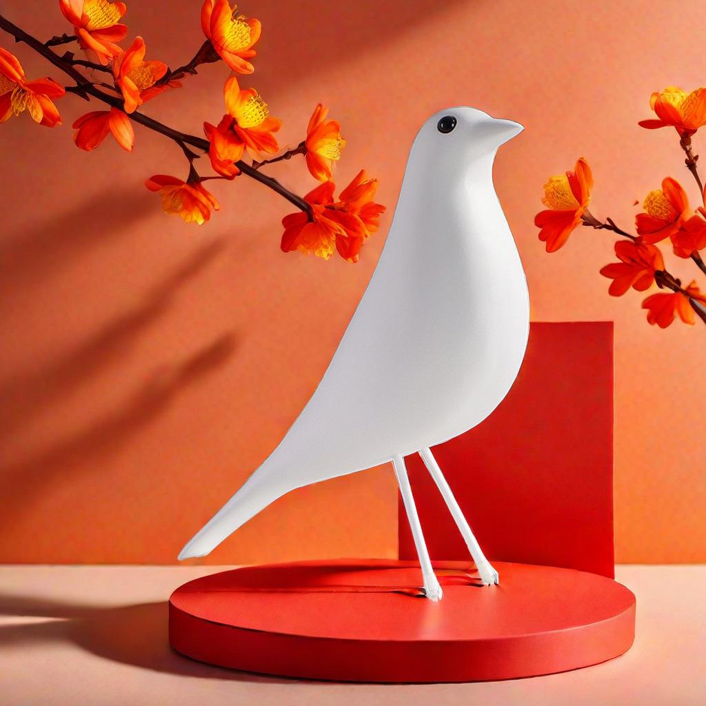 Creative Resin Dove Figurine: Bird Ornament Décor for Home & Entryway