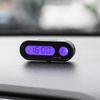 Car Auto LCD Display 2 In 1 Mini Car Digital Clock Thermometer for Time Monitor Portable Electronic LED Display Only Cel