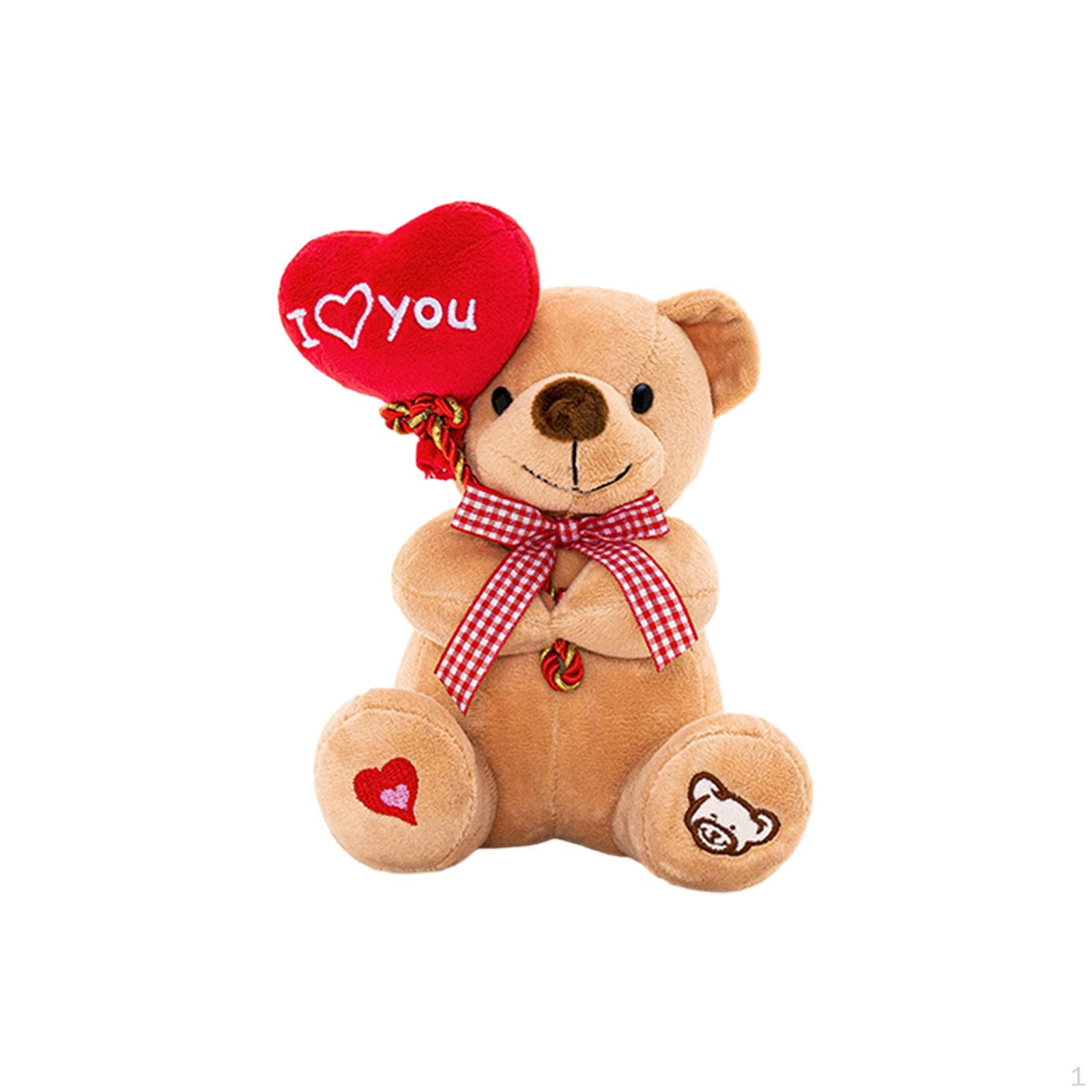 

Bear Doll Kids Birthday Gift Valentines Day Gifts for Boyfriend Soft Stuffed Animal Toys бежевий