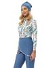 2022 Muslim Ladies' Conservative Zipper Swimsuit with Chest Pad