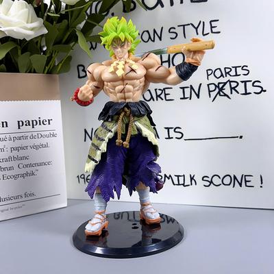 Dragon Ball Samurai Son Goku Broly Super Saiyan Action Figures Anime Figure Model Toys Collection Doll Ornaments Gift ZLK PVC Round Sensory
