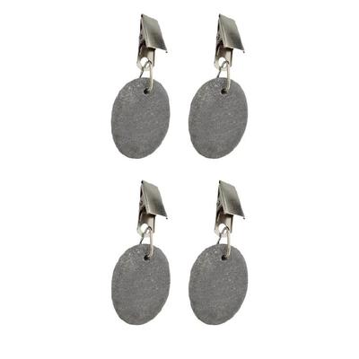 4Pcs Artistic Teardrop Table Cover Clamps Natural Stone Tablecloth Weights Enhances Dining Experience Functional Decors