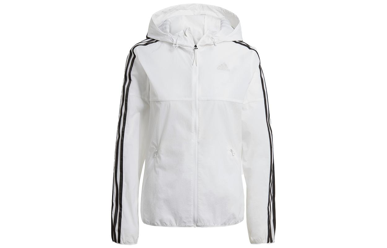 Adidas Windbreaker Jacket Fall Women s White GQ0564 M