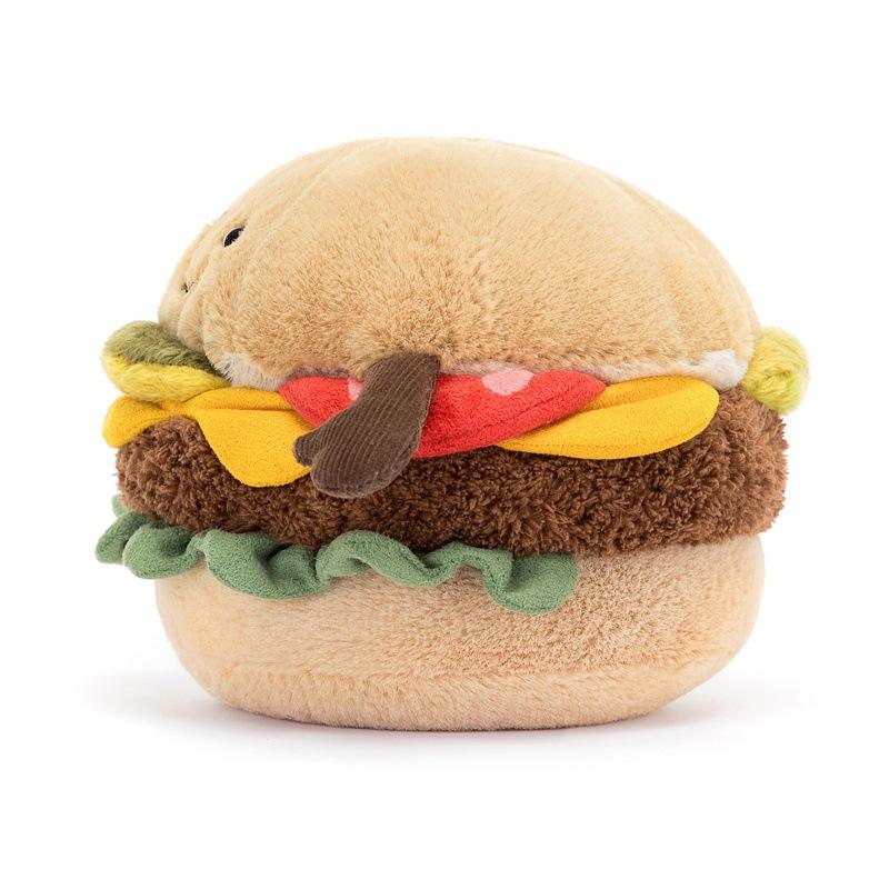 New Burger Plush Toy Doll Handheld Flower Doll Doll
