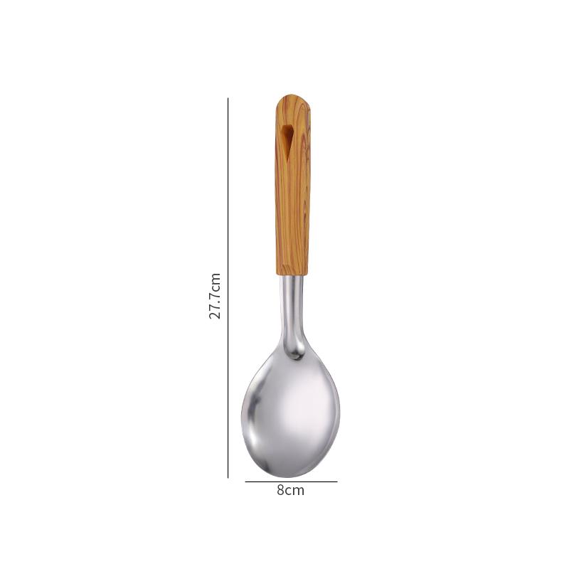 Stainless Steel Spatula Spoon Wood Handle Cooking Shovel Ladle Kitchen Utensils Baking Cooking Tools Kitchenware Cookware