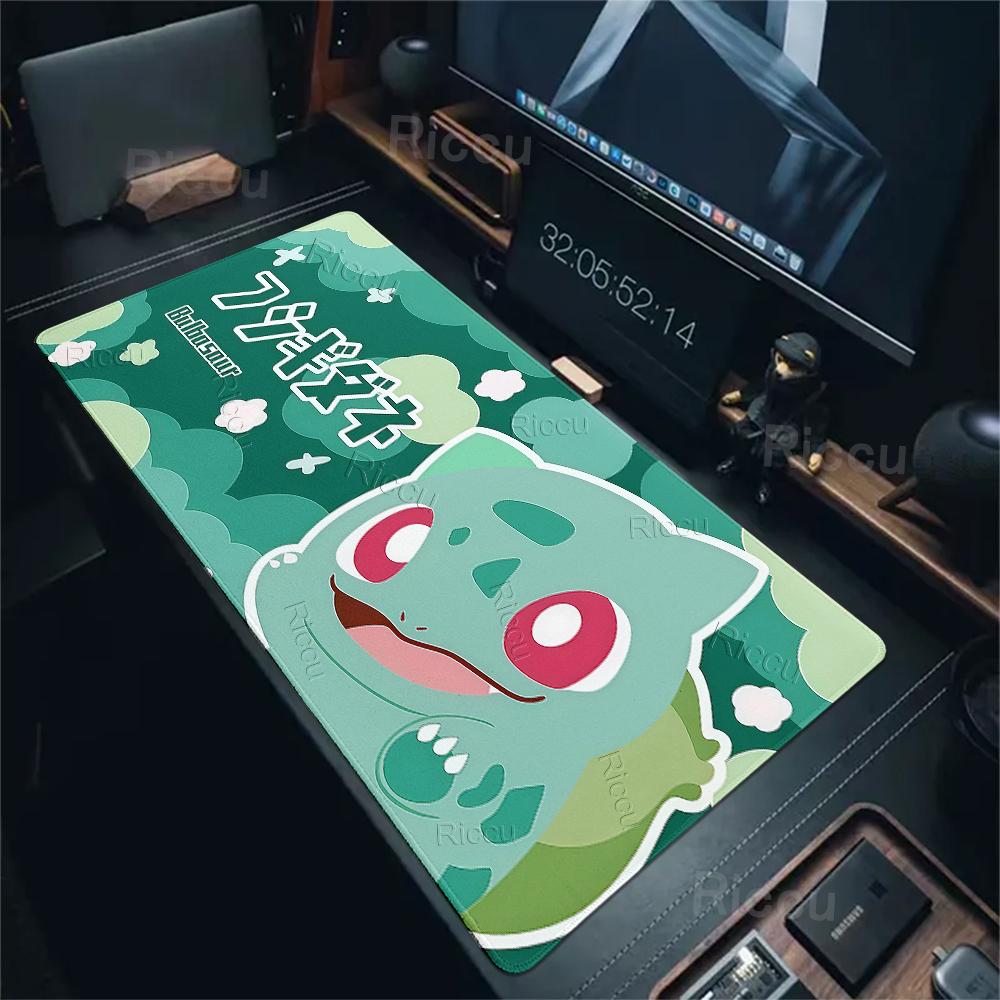 Japan Anime Gamer Mouse Pad Extended Cabinet Kawaii Tablepad P-pokemon Mechanical Keyboard Carpet Gaming Rubber Nonslip DeskMats