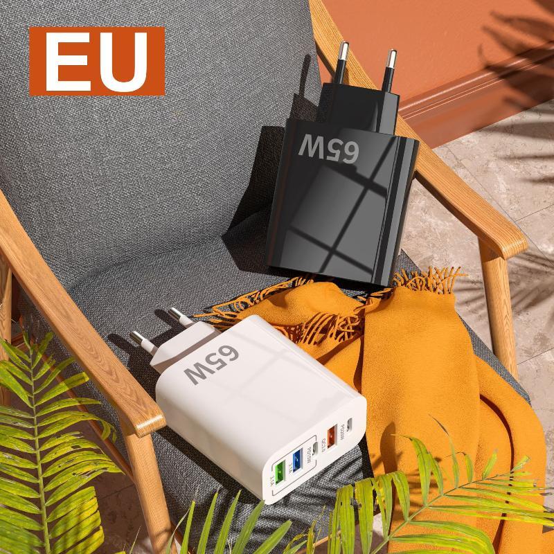 120W Fast Wall Charger With 3 Usb Qc30 Ports 2 Pd Fast Charging Ports For Travel Home Office Charging Phones Tablets Laptops