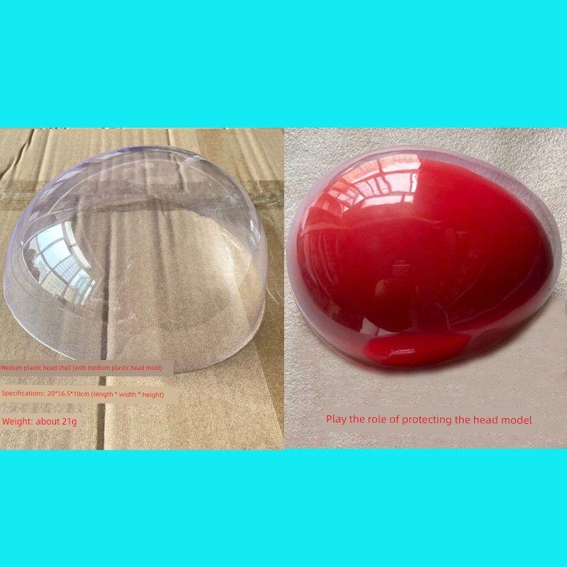 

Wig Mold Head Shell Hook Wig Mold Plastic Box Hook Hair Mannequin Head Shell Woven Wig Mannequin Head Protective Case Medium head shell (non-haircut mold)