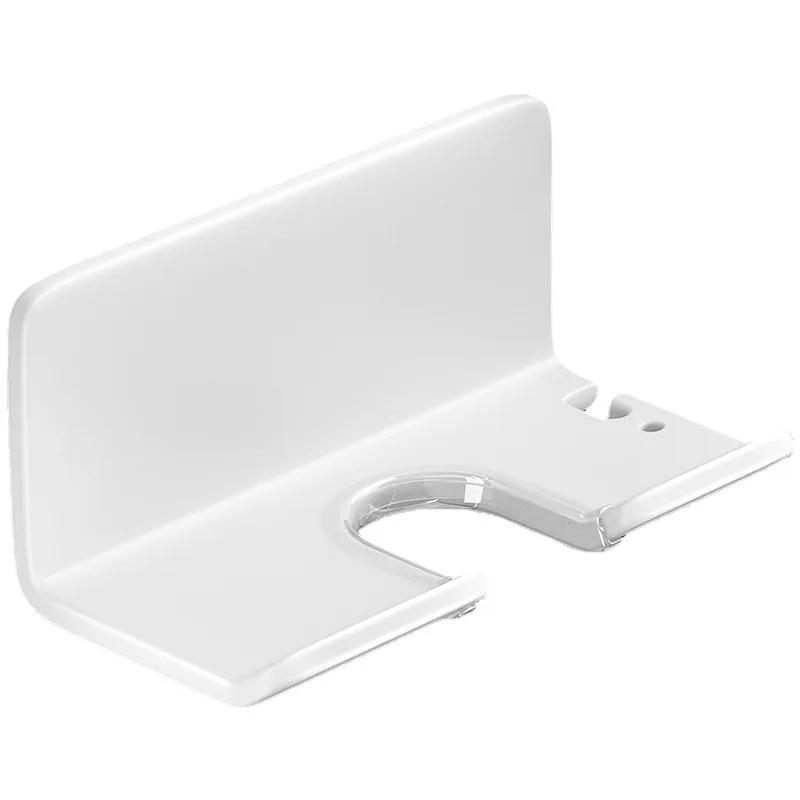 Föhnhalter Wandmontierter Föhnhalter Glätteisenständer Föhn Organizer WC Fönhalter Ablage Badezimmerregale