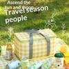 Large Capacity Thickened Insulated Picnic Tote Bag Waterproof Reusable for Outdoor Camping Beach Office School Travel