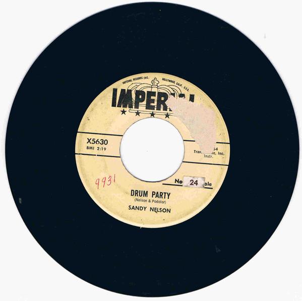 

7inch Record SANDY NELSON - Drum Party X5630PROMO Imperial 1959 US Rock Used