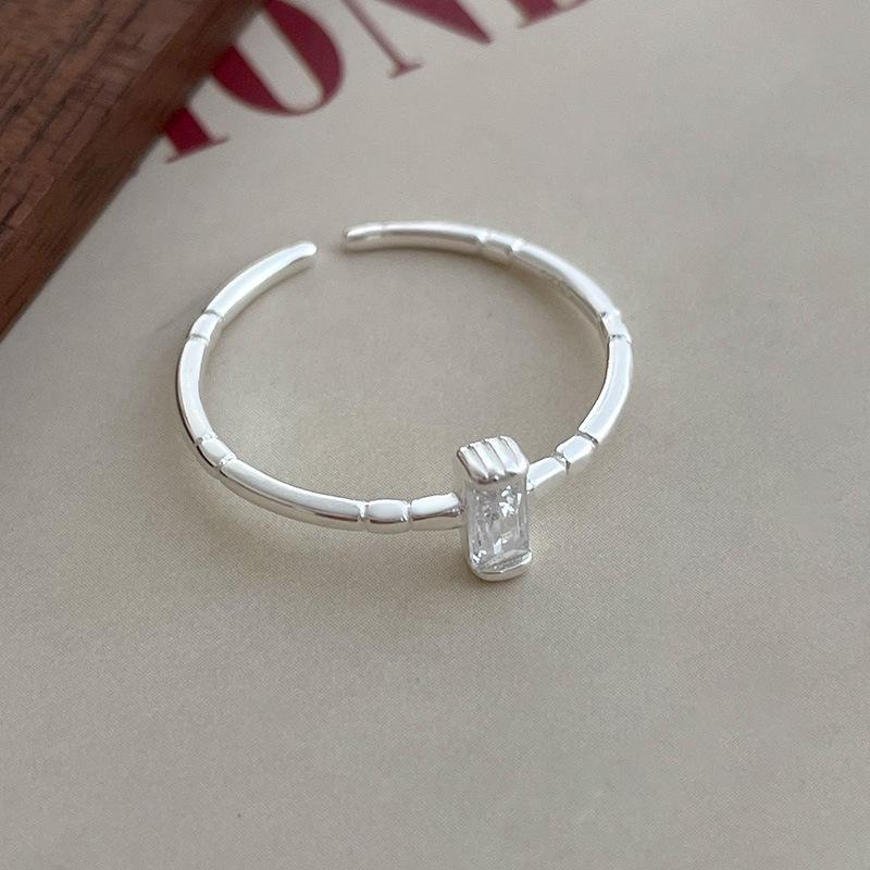 Trendy Geometric Lines Adjustable Women's Open Ring