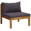 Vidaxl 7-Cz. Garden Lounge Set, With Cushions, Acacia