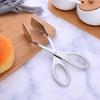 2 Pack 7-Inch Food Tongs for Serving, Thickening 304 Stainless Steel Flatware Buffet Tongs for Salad Cake Bread BBQ, Kitchen Scissor Cooking Tongs,