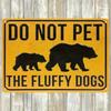 Metal Sign Vintage Bear Forest Wall Art Decor Camping Bar Man Cave