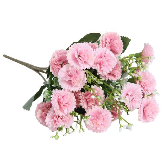 Künstliche Nelke, 20 Köpfe, realistische künstliche Seidenblume, für Hochzeit, Party, Zuhause, Büro, Tischdekoration, Kunstblumen, Pflanzen, Zweigdekoration