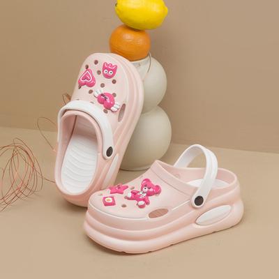 Nowa moda DIY damskie platformy Eva plażowe zewnętrzne ogrodowe klapki ins fajne t