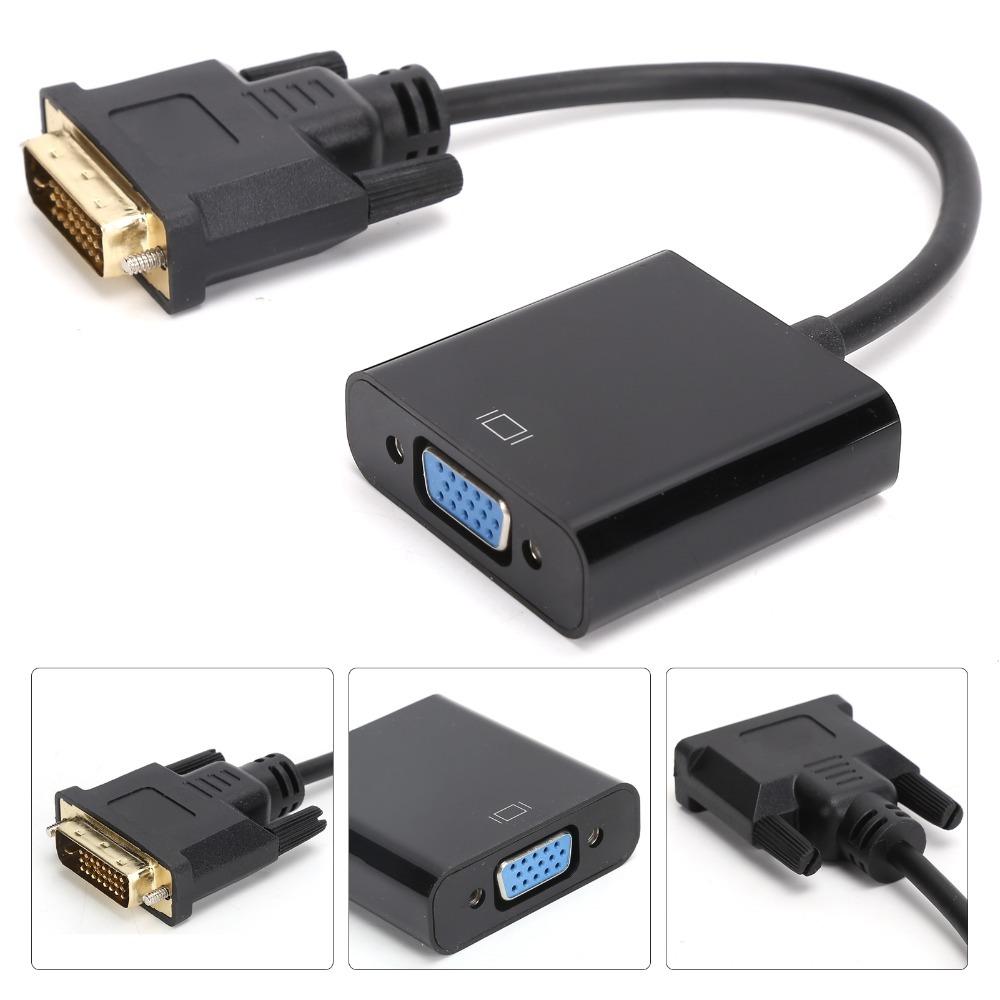 DVI 24+1 To VGA DVI Male To VGA Female Adapter Active DVI Adapter for Desktop Tablet Computer