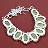 Serpentine necklace natural gemstone necklace 925 sterling silver adjustable chain necklace handmade jewelry gifts for mom amazing necklace