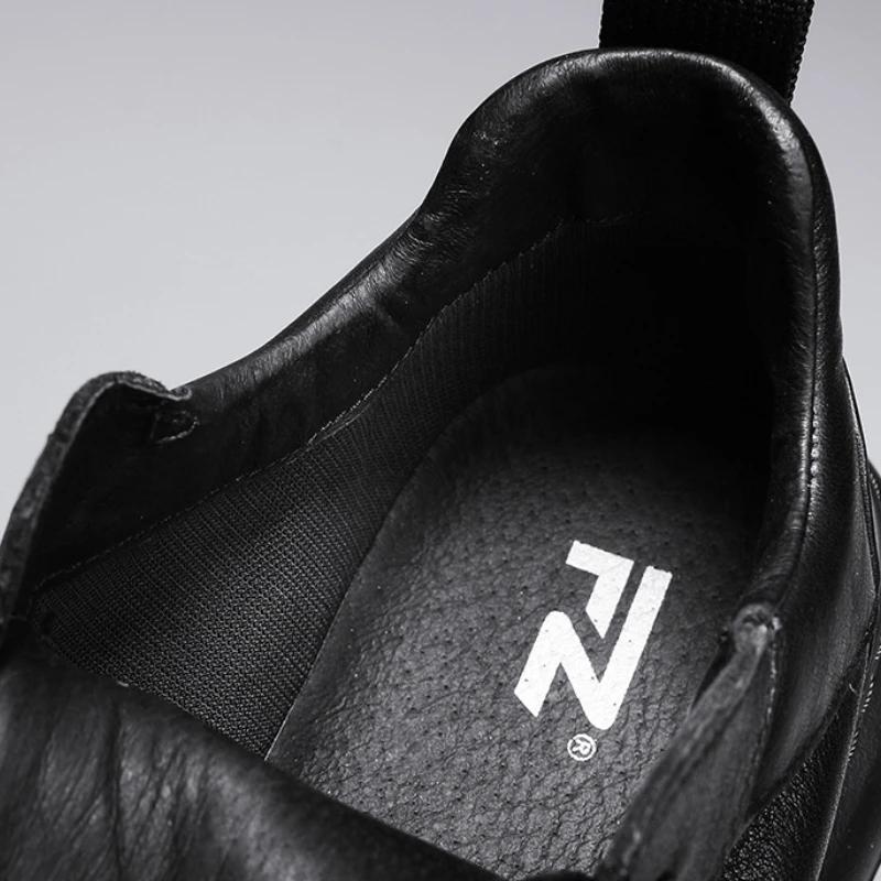 New Men's Casual Shoes Microfiber Leather Men Sneakers Platform Soft Sole Man Sport Running Shoes Comfortable Lace-up Shoes