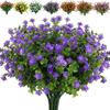 3 Bunch Multicolors Artificial Flowers Plastic 34cm Spring Grass Tea Flowers Realistic Simulation Floral Bouquets