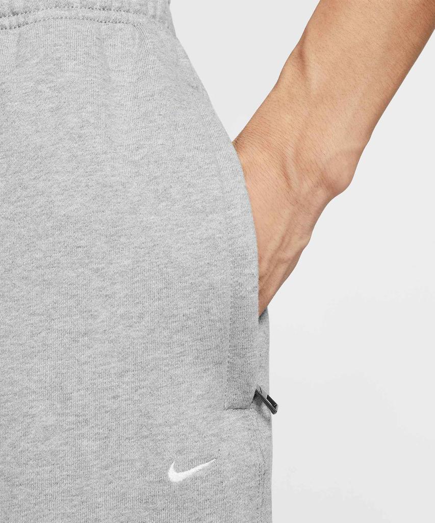Nike מכנסי פליז Solo Swoosh עם שרוול מותן M - אפור כהה מנוקד:אפור מעושן בהיר:לבן / Hv1089-063