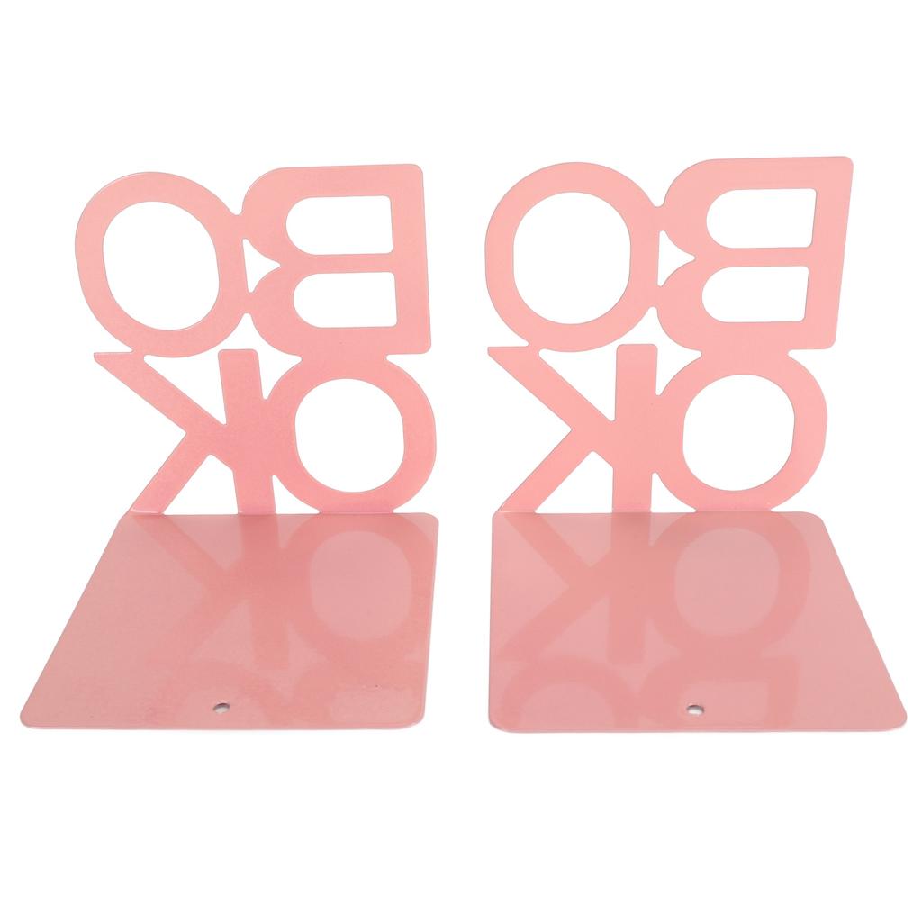 Book Support Organizer Metal Non Slip Heavy Duty L Shape Book Stopper for Shelf Cabinet
