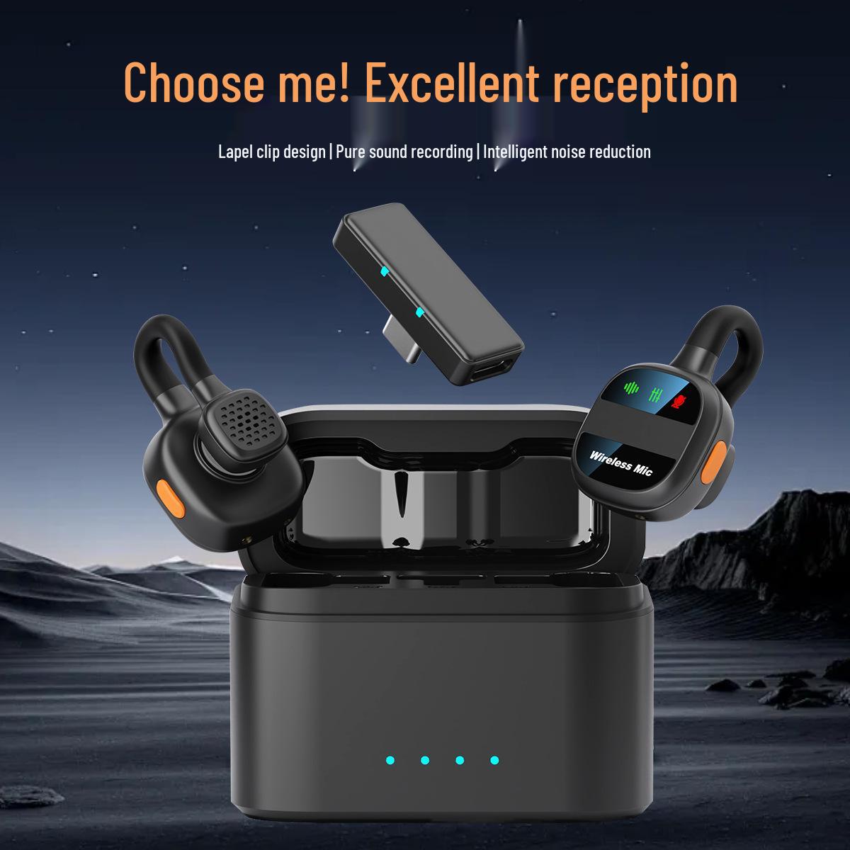 

SX38 Wireless Magnetic Lapel Microphone with Charging Case and Dual Connection Type-C