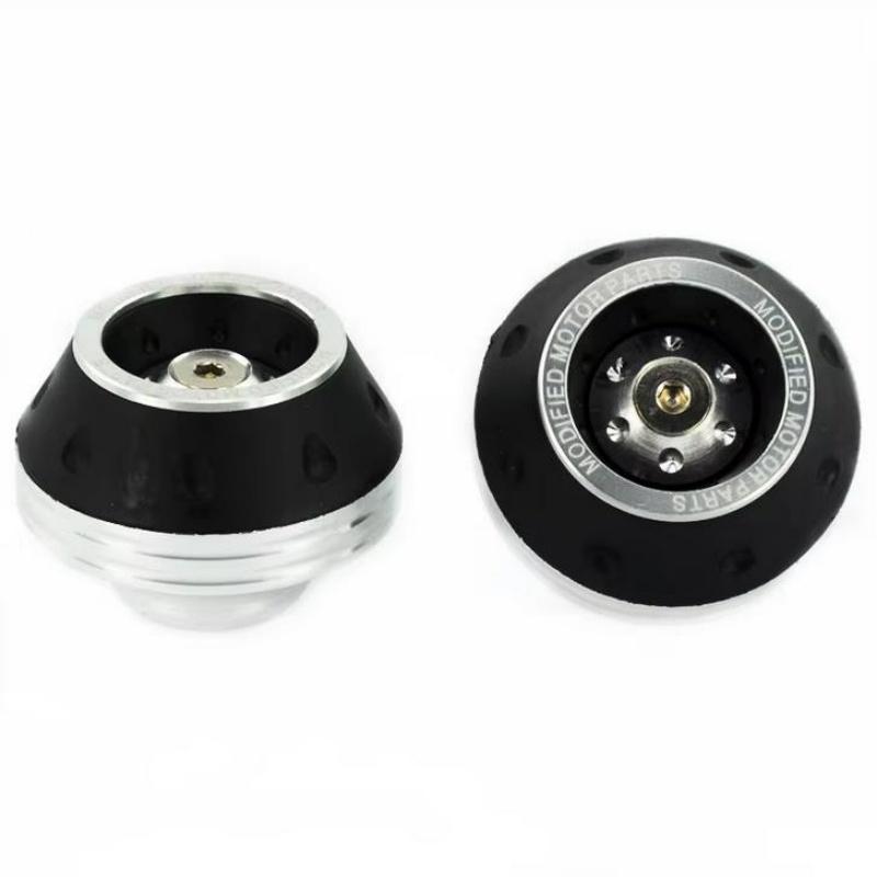 

Colorful Motorcycle Crash Protector Wheel Front Fork Frame axle Protector Pads Slider Motocross Motorbike Equipment Accessories срібний
