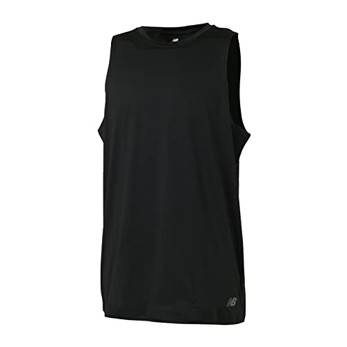 New Balance Sleeveless Performance T-Shirt, 2-Piece Set (LAT23038), Dry, Quick-Drying, Soft, Black Tank