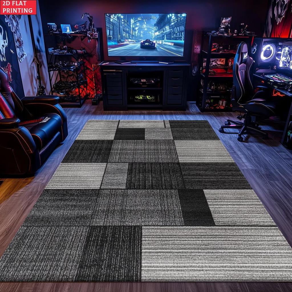 Alfombra antideslizante y resistente al desgaste de cachemir sintético para sala de estar, sofá, mesa de centro o mesita de noche.