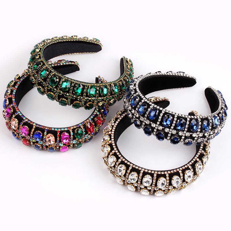 Fashion Ol Headband With Artificial Crystal And Baroque Design For Women