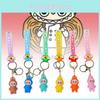 Soft Pvc Sheep Keychain Cute Cartoon Style Colorful Keyring For Gifts And Occasions